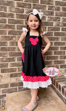 Load image into Gallery viewer, Bow Mouse Eyelet Dress
