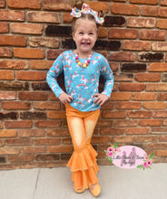 Load image into Gallery viewer, Double Wide Denim Belles- Orange