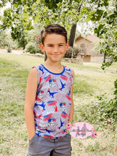 Load image into Gallery viewer, Daddy & Me Let Freedom Roar Tank- kids