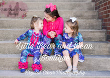 Load image into Gallery viewer, Jewel Tone Zinnia Ruffle Tunic Belle Set