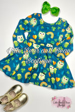 Load image into Gallery viewer, Lucky Owl Twirl Dress