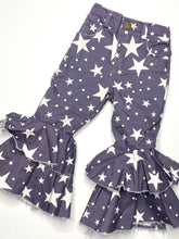 Load image into Gallery viewer, Navy Star Double Wide Belle Distressed Denim Pants