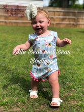 Load image into Gallery viewer, Light Blue Llama Romper