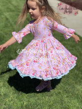 Load image into Gallery viewer, Sweet Pink Pumpkin Triple Ruffle Dress