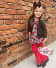 Load image into Gallery viewer, Red Distressed Double Wide Belles