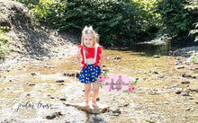 Load image into Gallery viewer, Stars Skirted Romper