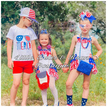 Load image into Gallery viewer, 'Merica Red Short Set