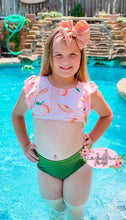 Load image into Gallery viewer, Peach swimsuit - 2 piece