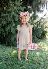 Load image into Gallery viewer, Cream Lace PomPom Dress