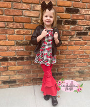 Load image into Gallery viewer, Red Distressed Double Wide Belles