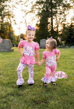 Load image into Gallery viewer, Pink Pumpkin Applique Romper