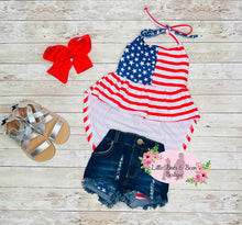 Load image into Gallery viewer, Flag Tunic Denim Set