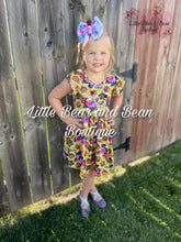 Load image into Gallery viewer, Vibrant Sunflower Flutter Sleeve Dress