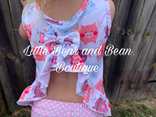Load image into Gallery viewer, When Pigs Fly Ruffle Swing Top Set