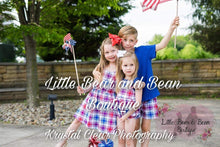 Load image into Gallery viewer, Patriotic Plaid Romper