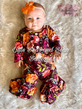 Load image into Gallery viewer, Plum Floral Belle Romper