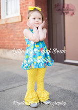 Load image into Gallery viewer, Singing in the Rain Ruffle Swing Top Set