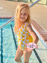 Load image into Gallery viewer, Rubber Duckie Ruffle Swimsuit