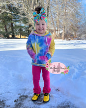 Load image into Gallery viewer, Rainbow Tie Dye Hoodie