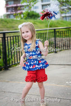 Load image into Gallery viewer, Red, White and Blue Whales Tank Icing Short Set