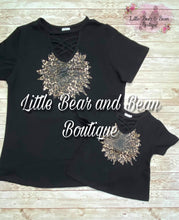 Load image into Gallery viewer, Mommy and Me Children's Cheetah Sunflower Top