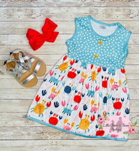 Load image into Gallery viewer, Colorful Crabs Twirl Dress