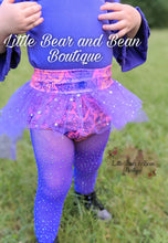 Load image into Gallery viewer, Neon Purple Spiderweb Tulle Bummie Set