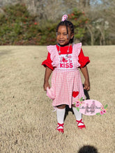 Load image into Gallery viewer, Too Cute To Kiss Gingham Dress Set