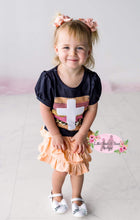Load image into Gallery viewer, Blush Paint Stroke Cross Skirt Set