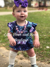 Load image into Gallery viewer, Jewel Tone Zinnia Floral Bummie Set