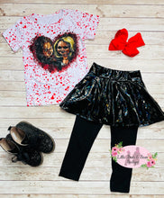Load image into Gallery viewer, Tiffany’s Wedding Pleather Skirted Leggings Set