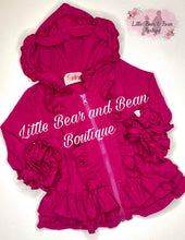 Load image into Gallery viewer, Mulberry Icing Ruffle Jacket