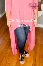 Load image into Gallery viewer, Ladies Zenana Rose Luxe High Low Longline Top