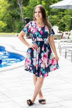 Load image into Gallery viewer, Ladies Cap Sleeve Dresses with Pockets- 2 Colors