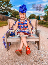 Load image into Gallery viewer, American Paint Stroke Swing Top Bummie Set