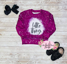 Load image into Gallery viewer, Mommy and Me It's the Little Things Bleached Long Sleeve Kids Top