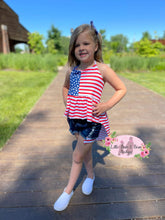 Load image into Gallery viewer, Flag Tunic Denim Set