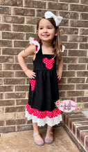 Load image into Gallery viewer, Bow Mouse Eyelet Dress