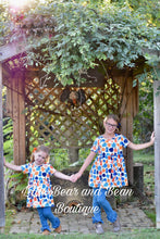 Load image into Gallery viewer, Blue Gourds Tunic with Ruffle Leggings