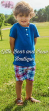 Load image into Gallery viewer, Patriotic Plaid Short Set