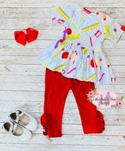 Load image into Gallery viewer, Doodle School 2.0 Peplum Set