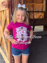 Load image into Gallery viewer, Mommy and Me Cranberry Floral Cross Top (Child)