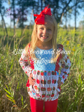 Load image into Gallery viewer, Candy Apple Fruit Ruffle Butt Romper