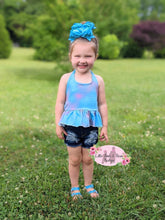 Load image into Gallery viewer, Sherbet Halter Denim Shorts Set