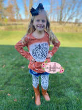 Load image into Gallery viewer, Animal Print Pumpkin 3 Piece Denim Short Set