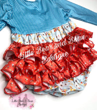 Load image into Gallery viewer, Faded Fall Ruffle Butt Romper