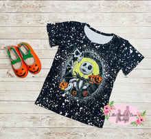 Load image into Gallery viewer, NBC Nightmare Skeleton Faux Bleached T-Shirt