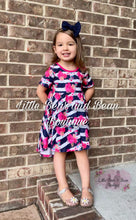Load image into Gallery viewer, Navy Striped Floral High Low Dress