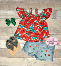 Load image into Gallery viewer, Watermelon Denim Set fruit