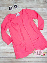 Load image into Gallery viewer, Pink Ribbed Cardigan
